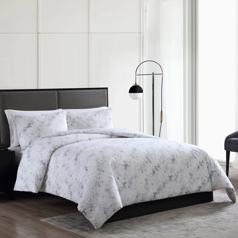 Vera Wang Pointillist Cotton Blue Comforter Set, King Wayfair.ca